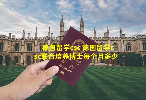 德国留学csc 德国留学csc联合培养博士每个月多少